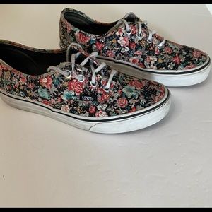 Vans women 7.5 men 6 floral shoe